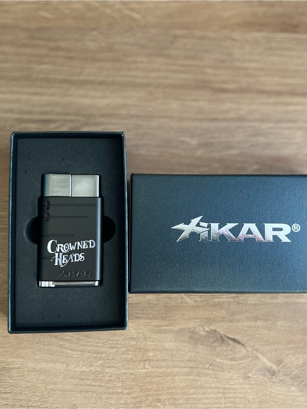 Xikar Linea Crowned Heads Single Flame Lighter